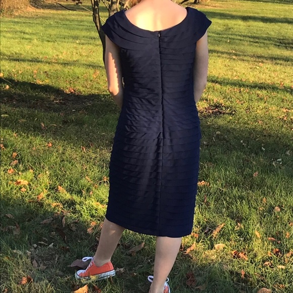 Navy Blue evening dress - Picture 4 of 4